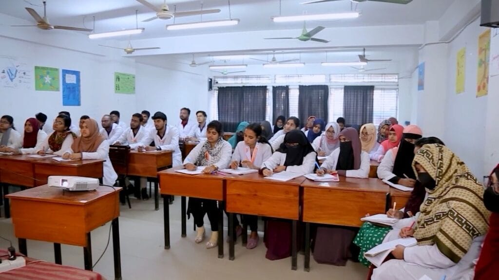 tutorial classroom at rangpur community medical college