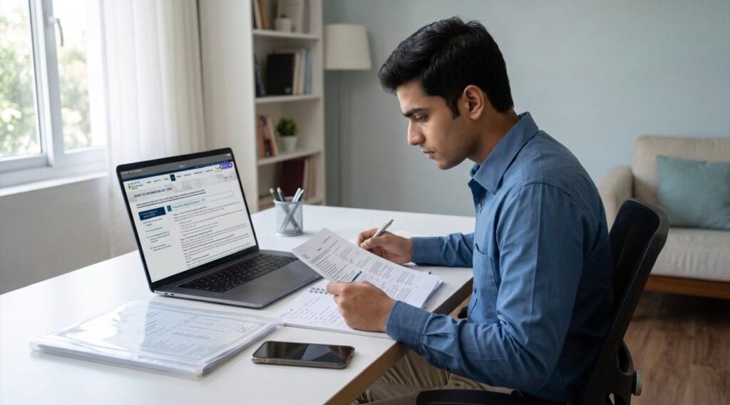 Student filing an RTI